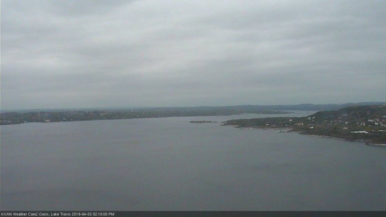Lake Travis webcam, April 3, 2019 1:20 PM CT