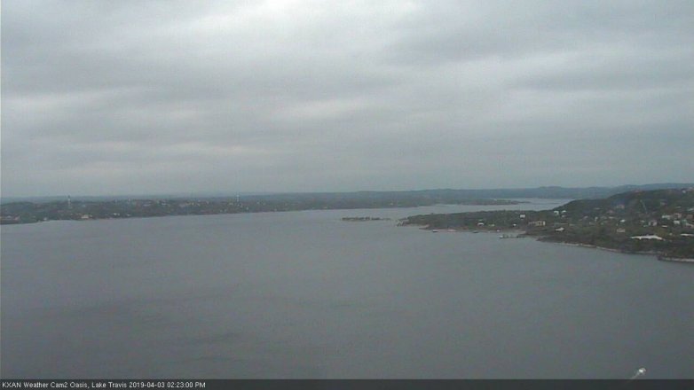 Lake Travis webcam, April 3, 2019 1:25 PM CT