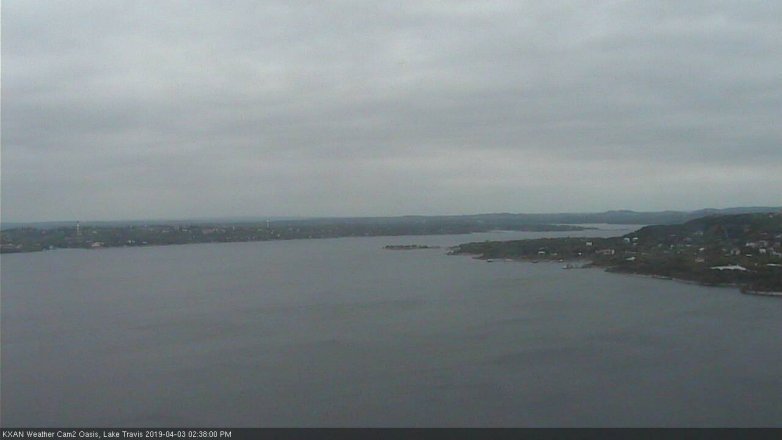 Lake Travis webcam, April 3, 2019 1:40 PM CT