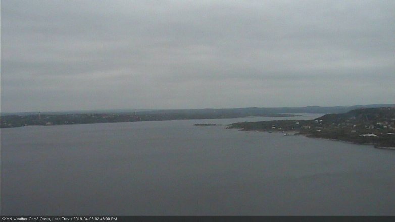 Lake Travis webcam, April 3, 2019 1:50 PM CT