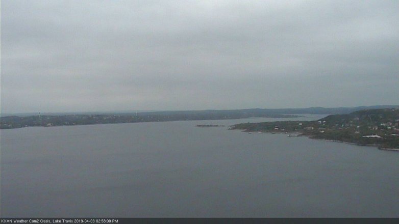 Lake Travis webcam, April 3, 2019 2:00 PM CT