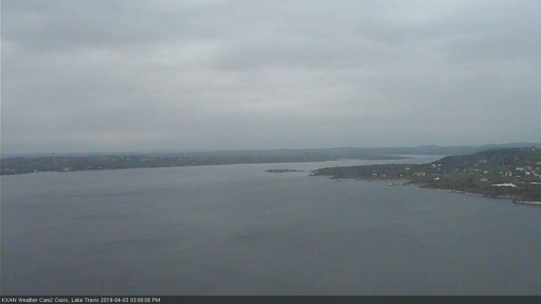 Lake Travis webcam, April 3, 2019 2:10 PM CT