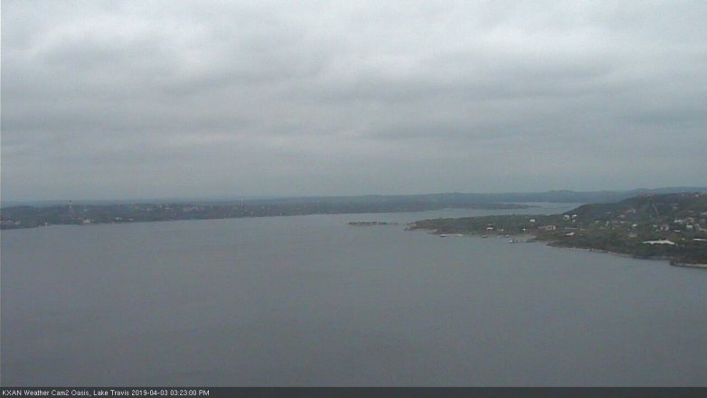 Lake Travis webcam, April 3, 2019 2:25 PM CT