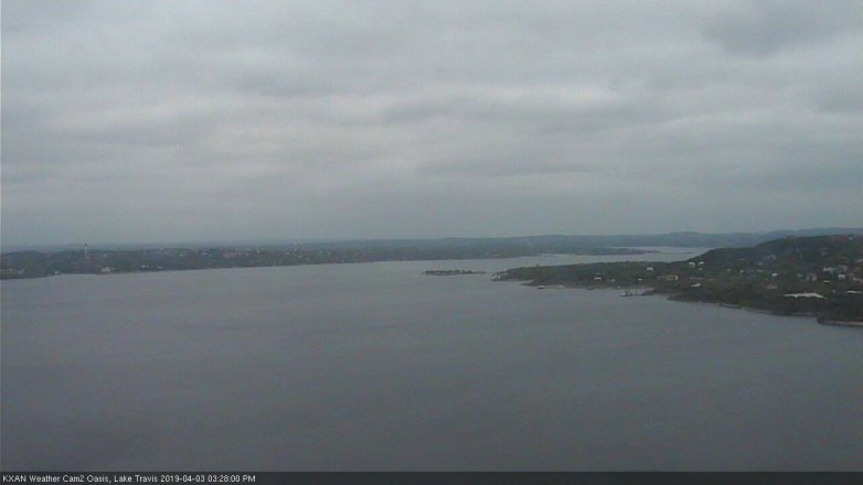 Lake Travis webcam, April 3, 2019 2:30 PM CT