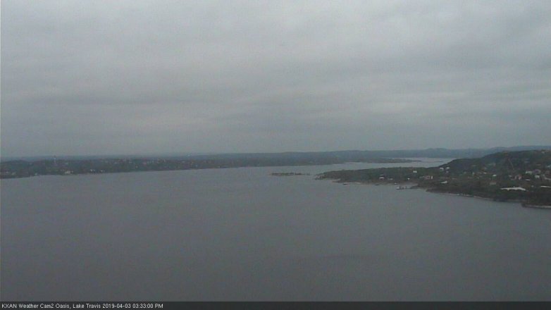 Lake Travis webcam, April 3, 2019 2:35 PM CT