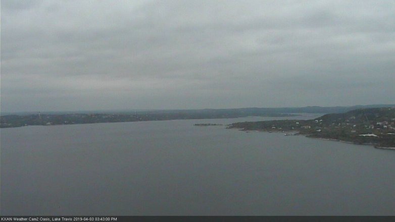 Lake Travis webcam, April 3, 2019 2:45 PM CT
