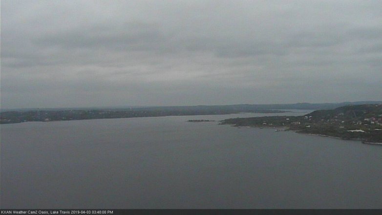 Lake Travis webcam, April 3, 2019 2:50 PM CT