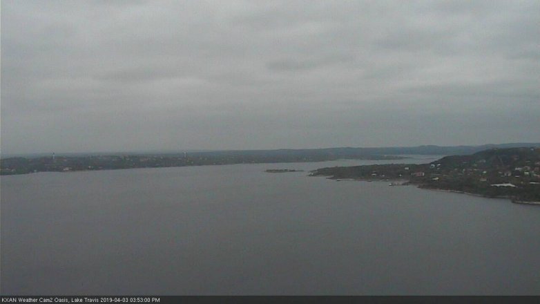 Lake Travis webcam, April 3, 2019 2:55 PM CT