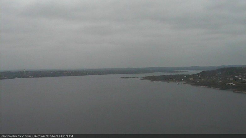 Lake Travis webcam, April 3, 2019 3:00 PM CT