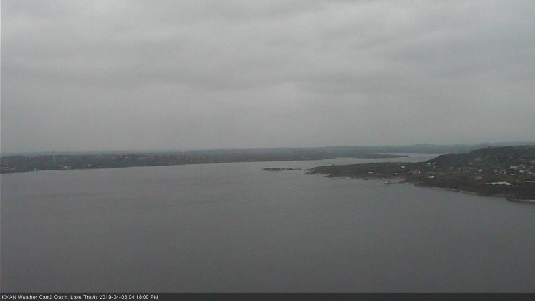 Lake Travis webcam, April 3, 2019 3:20 PM CT