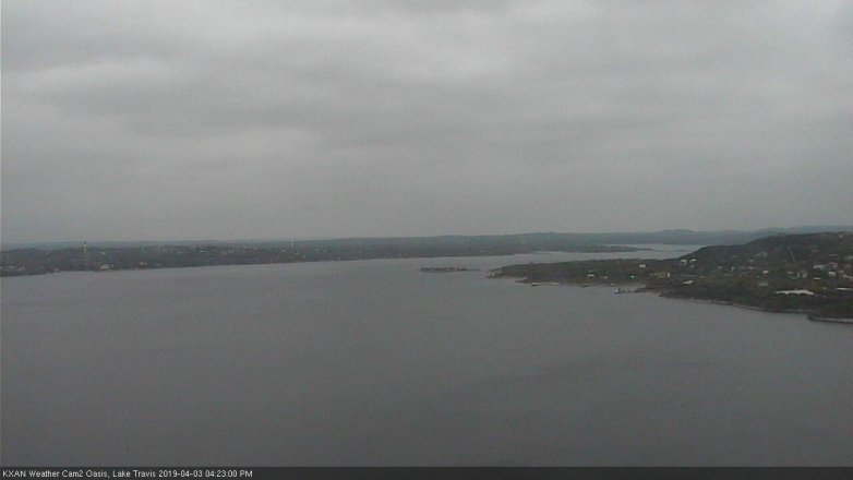 Lake Travis webcam, April 3, 2019 3:25 PM CT