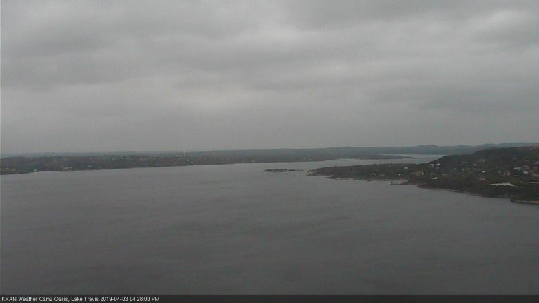Lake Travis webcam, April 3, 2019 3:30 PM CT