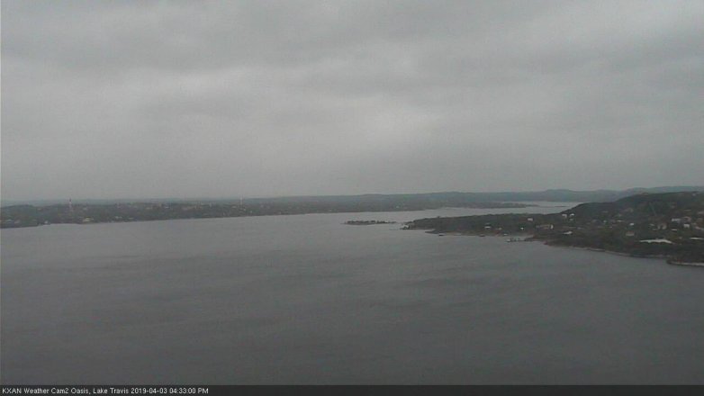 Lake Travis webcam, April 3, 2019 3:35 PM CT