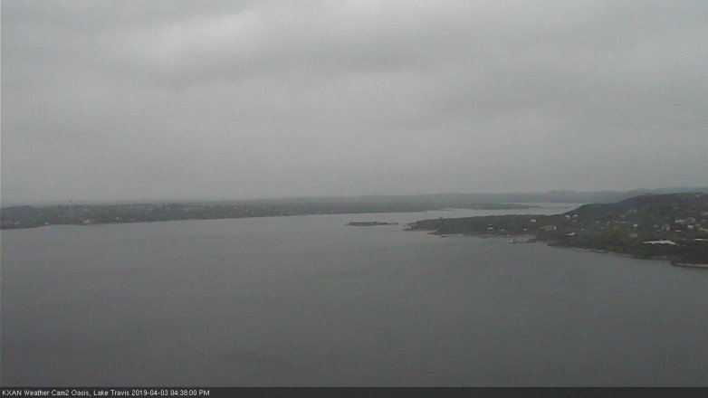 Lake Travis webcam, April 3, 2019 3:40 PM CT