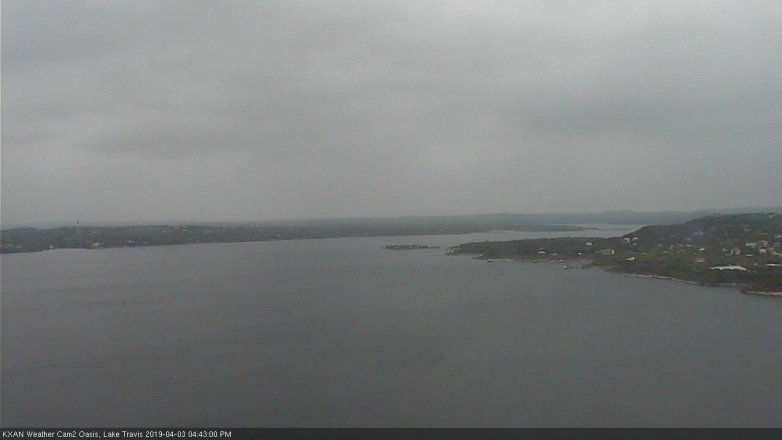 Lake Travis webcam, April 3, 2019 3:45 PM CT