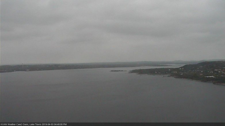 Lake Travis webcam, April 3, 2019 3:50 PM CT