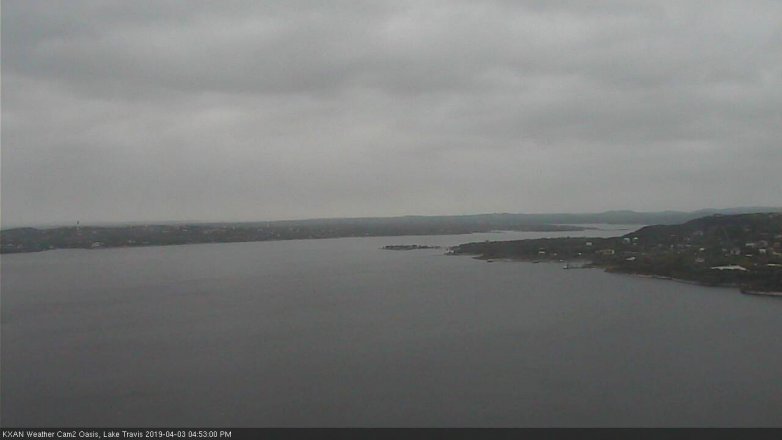 Lake Travis webcam, April 3, 2019 3:55 PM CT