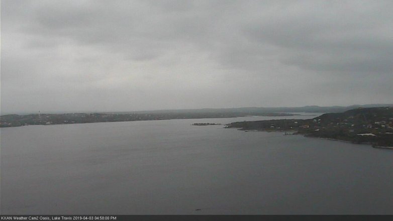 Lake Travis webcam, April 3, 2019 4:00 PM CT