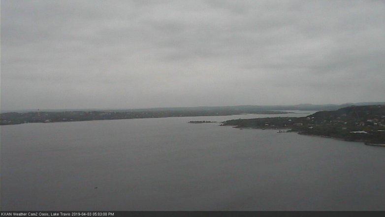 Lake Travis webcam, April 3, 2019 4:05 PM CT