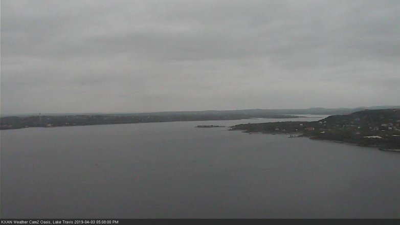 Lake Travis webcam, April 3, 2019 4:10 PM CT