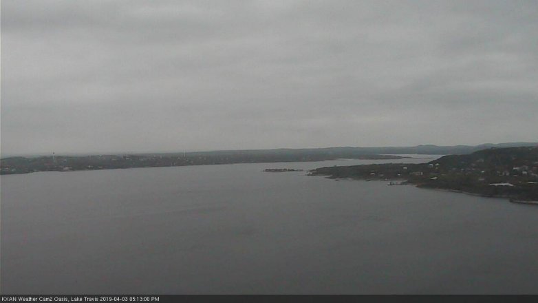 Lake Travis webcam, April 3, 2019 4:15 PM CT