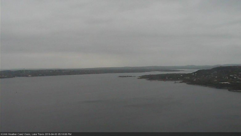 Lake Travis webcam, April 3, 2019 4:20 PM CT