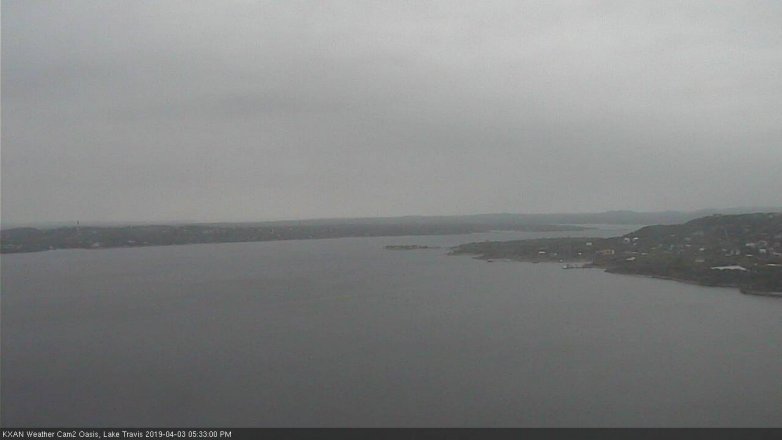 Lake Travis webcam, April 3, 2019 4:35 PM CT
