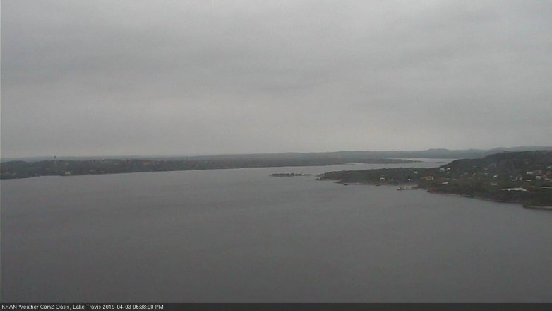 Lake Travis webcam, April 3, 2019 4:40 PM CT
