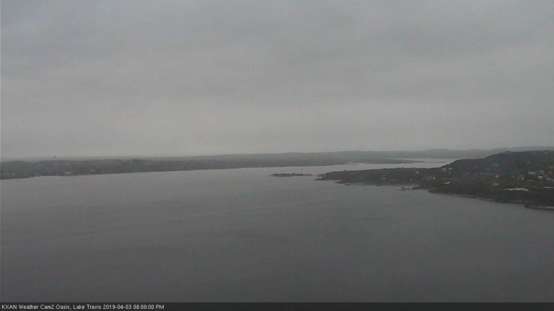 Lake Travis webcam, April 3, 2019 5:10 PM CT