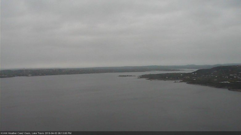 Lake Travis webcam, April 3, 2019 5:15 PM CT