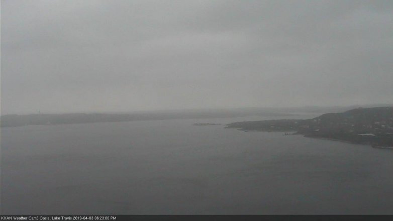 Lake Travis webcam, April 3, 2019 5:25 PM CT