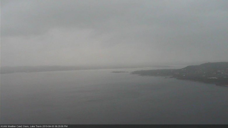 Lake Travis webcam, April 3, 2019 5:30 PM CT