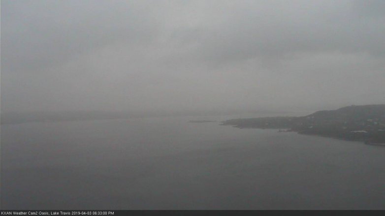 Lake Travis webcam, April 3, 2019 5:35 PM CT
