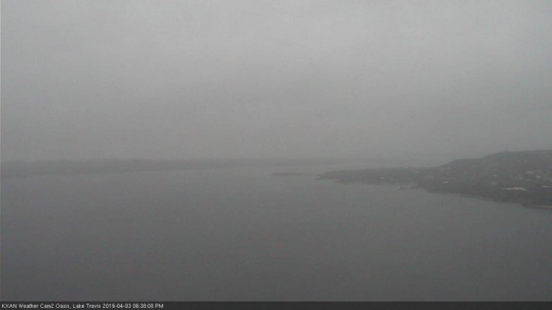 Lake Travis webcam, April 3, 2019 5:40 PM CT