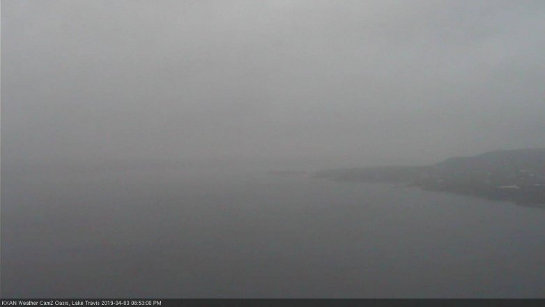 Lake Travis webcam, April 3, 2019 5:55 PM CT
