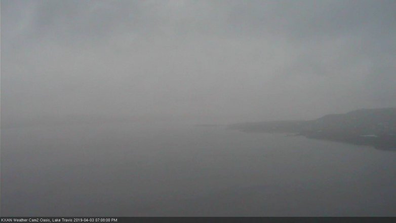 Lake Travis webcam, April 3, 2019 6:10 PM CT