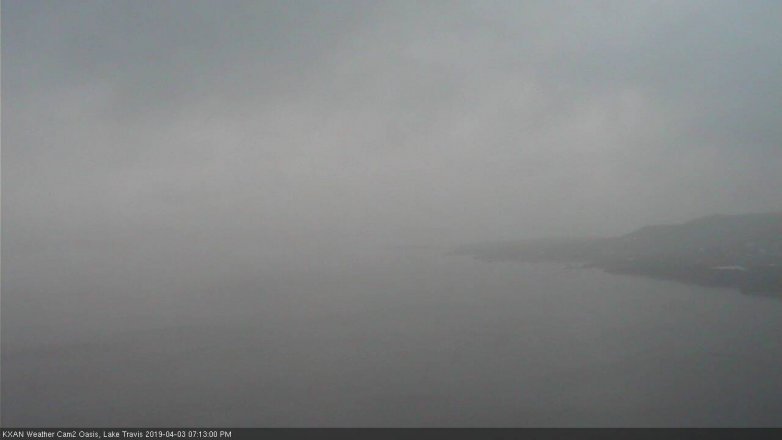 Lake Travis webcam, April 3, 2019 6:15 PM CT