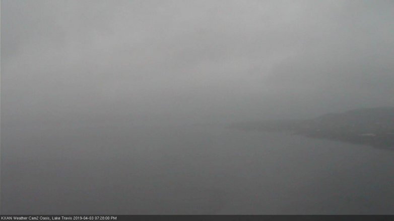 Lake Travis webcam, April 3, 2019 6:30 PM CT