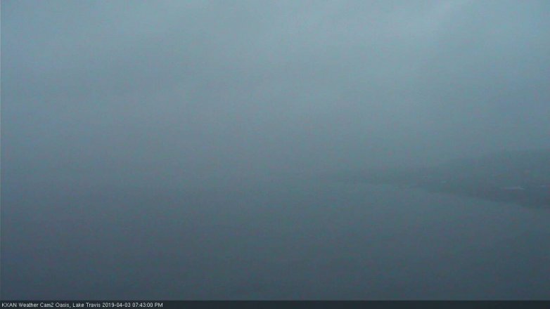 Lake Travis webcam, April 3, 2019 6:45 PM CT