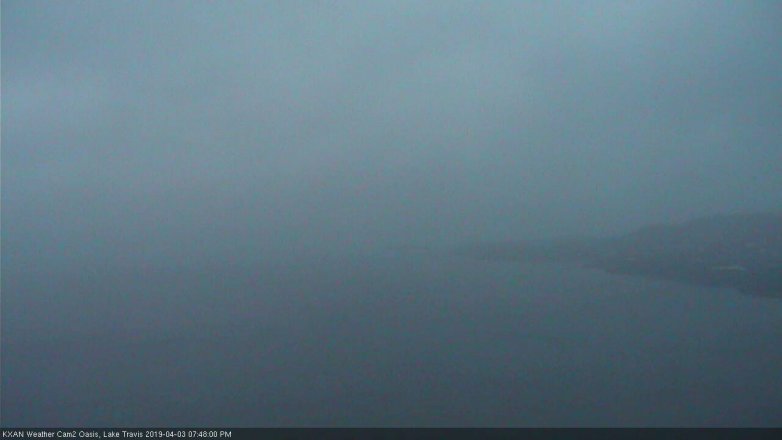 Lake Travis webcam, April 3, 2019 6:50 PM CT