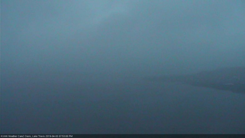 Lake Travis webcam, April 3, 2019 6:55 PM CT