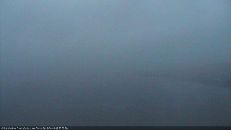 Lake Travis webcam, April 3, 2019 7:00 PM CT