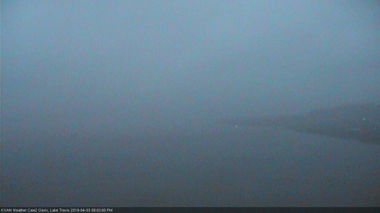 Lake Travis webcam, April 3, 2019 7:05 PM CT
