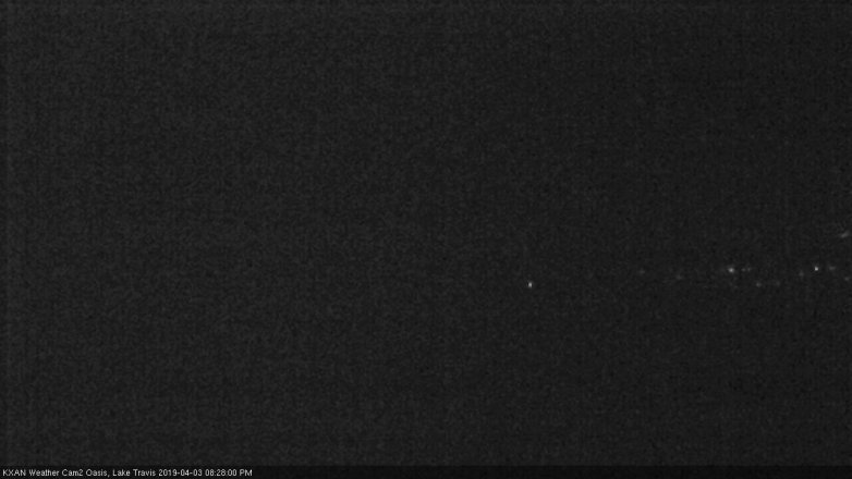 Lake Travis webcam, April 3, 2019 7:30 PM CT