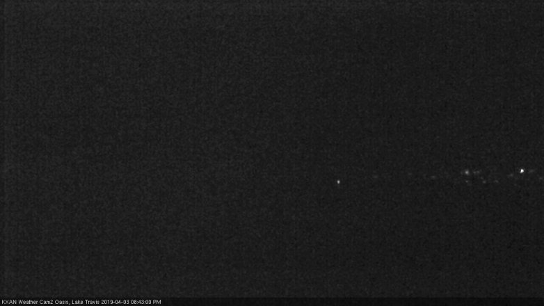 Lake Travis webcam, April 3, 2019 7:45 PM CT