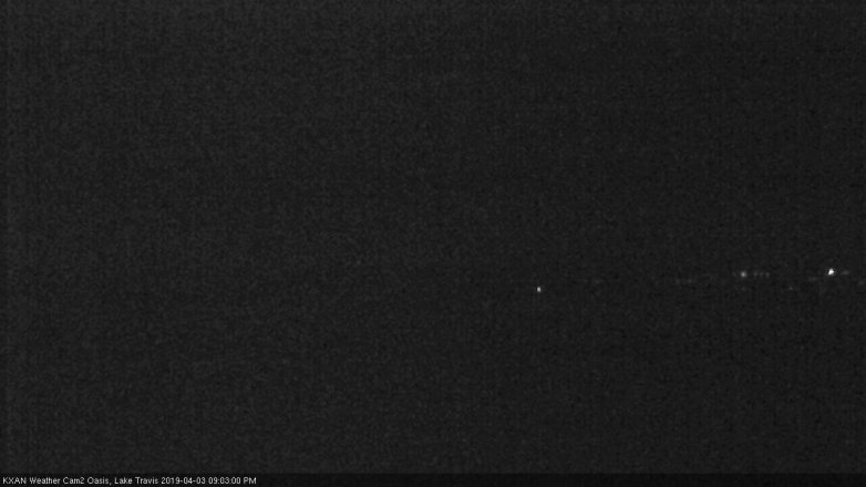 Lake Travis webcam, April 3, 2019 8:05 PM CT