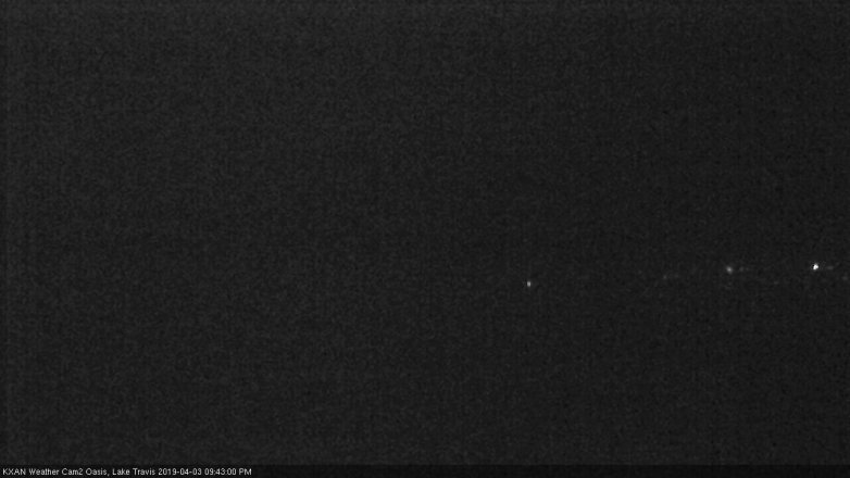 Lake Travis webcam, April 3, 2019 8:45 PM CT