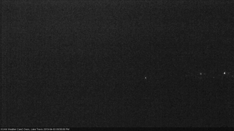 Lake Travis webcam, April 3, 2019 9:00 PM CT