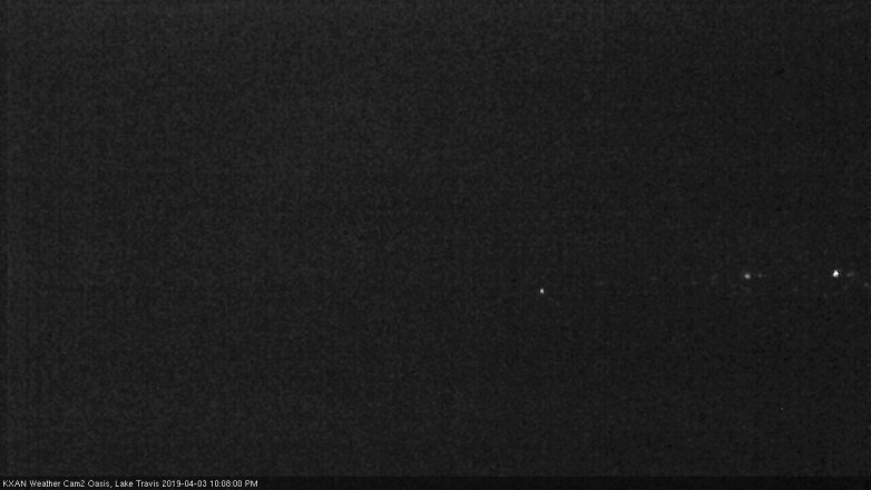 Lake Travis webcam, April 3, 2019 9:10 PM CT