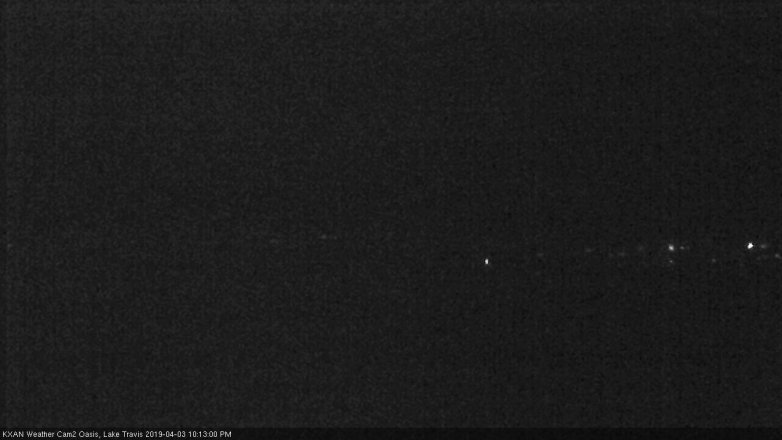Lake Travis webcam, April 3, 2019 9:15 PM CT